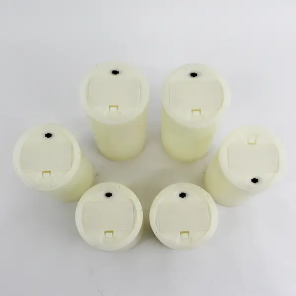 Set Of 6 Battery Operated Candles  4, 5 and 6 inches