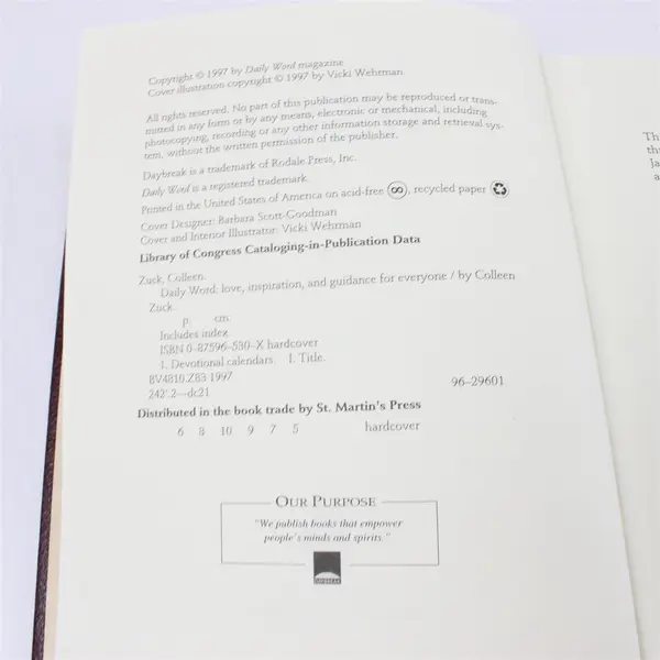 Daily Word: Love, Inspiration & Guidance for Everyone Hardcover Book