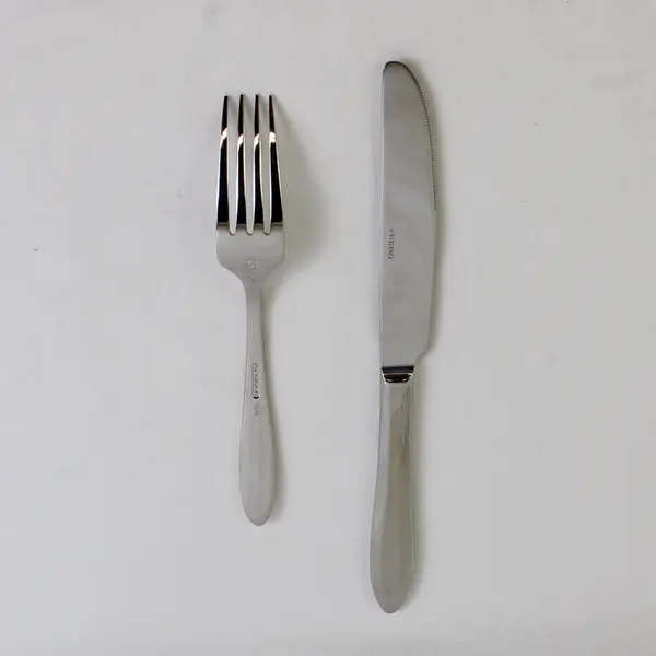 Lot of 2 Oneida Silver Patrician Pattern SS Salad Fork Dinner Knife New Rare HTF