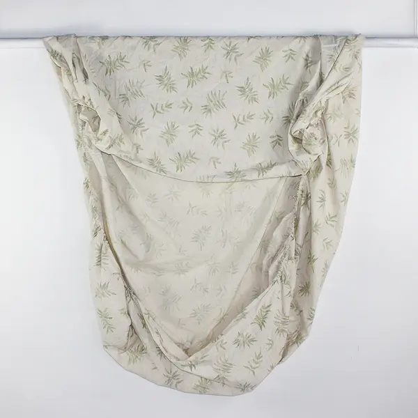 Lot Of 3 Mainstays Macha Green/Cream Full Bed Set (Fitted, Flat, Pillowcase)