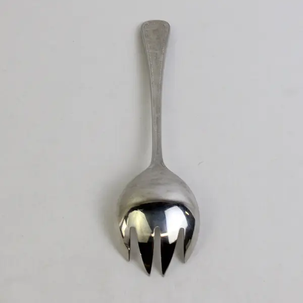 Oneida Silver OHS134 Pattern 18/8 Stainless Salad Serving Fork 7.5" Rare HTF 