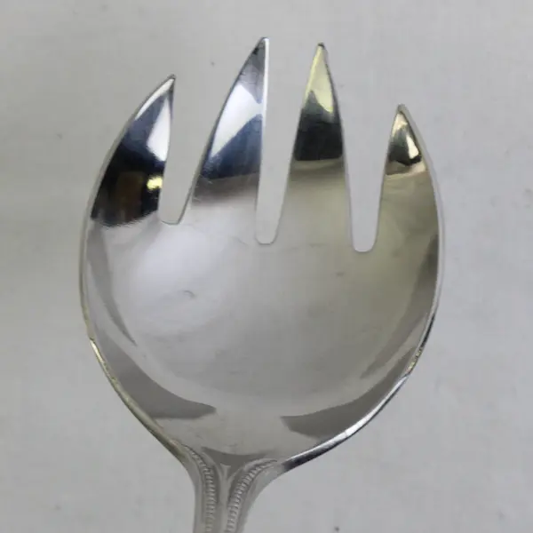 Oneida Silver OHS134 Pattern 18/8 Stainless Salad Serving Fork 7.5" Rare HTF 
