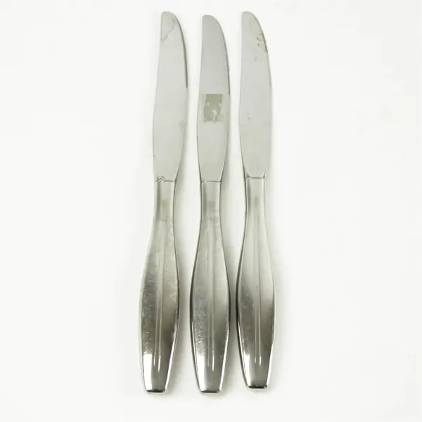 Set of 3 Oneida Arris Stainless Modern Hollow Knives
