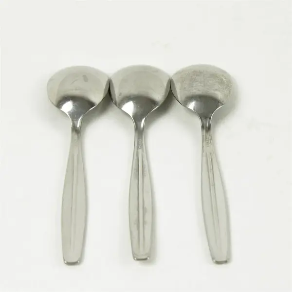 Set of 3 Oneida Arris Stainless Sugar Spoons
