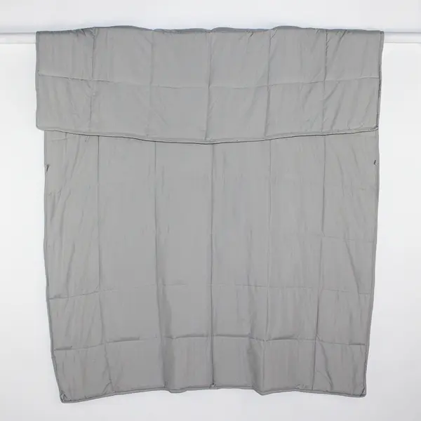 Unbranded Solid Light Gray Color Weighted Blanket 68.5" x 48" (12 lbs)