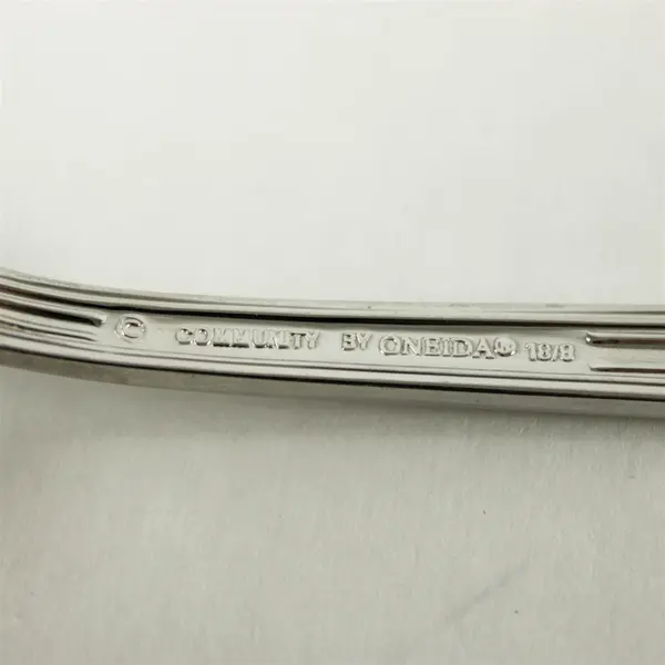 Lot of 5  Oneida Pallatian Stainless 4 Salad Forks & A Teaspoon