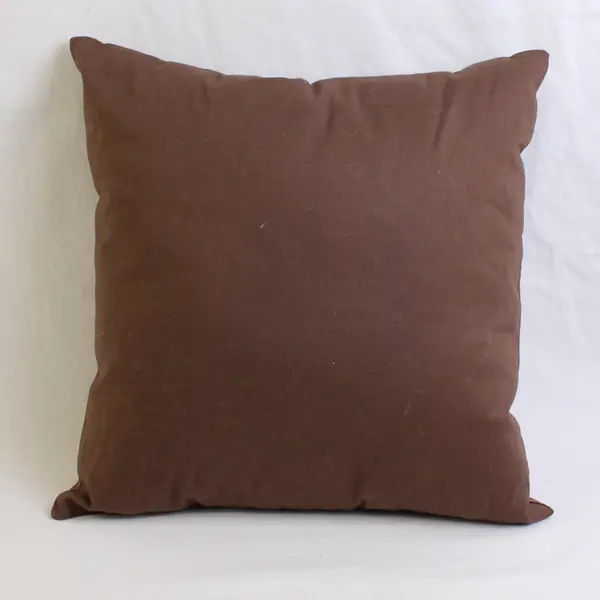 Unbranded Black/Brown Floral Small Square Throw Pillow 13.5" x 13.5"
