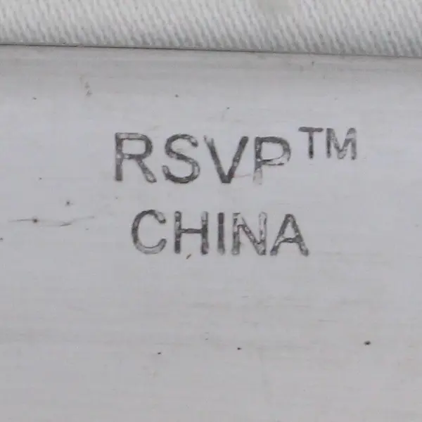 Lot of 2 RSVP Bradberry Pattern  SS Teaspoon & Dinner Knife 