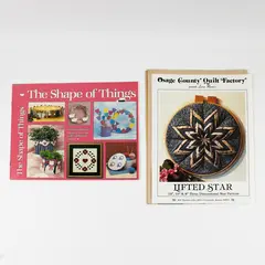 Lot of 2 Vntg. Pattern Books 1985 - Lift Star (sealed) and The Shape of Things 