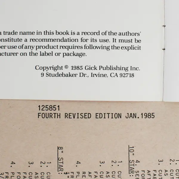 Lot of 2 Vntg. Pattern Books 1985 - Lift Star (sealed) and The Shape of Things 