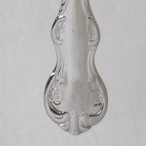 RSVP Bradberry Pattern 18/10 Stainless Sugar Shell Spoon 6" Rare Very Good Cond