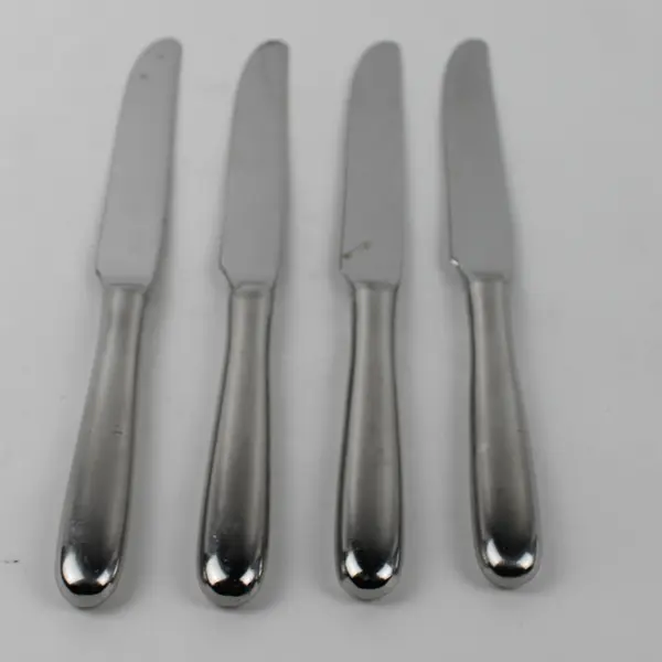 Lot Of 4 Wallace Silver Classic Pattern Pottery Barn 18/8 SS Dinner Knives 9.5"