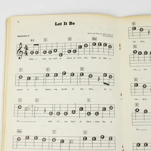 EZ Play Today "Giant Hits" #6 Sheet Music Book, 1975 Lennon/McCartney Hits