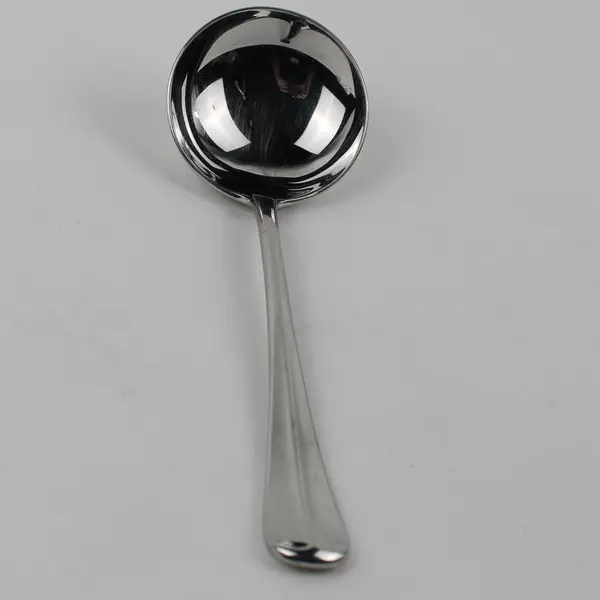 Oneida Silver Compose Pattern 18/10 Stainless Solid Gravy Ladle 7" Rare Good