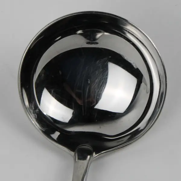 Oneida Silver Compose Pattern 18/10 Stainless Solid Gravy Ladle 7" Rare Good