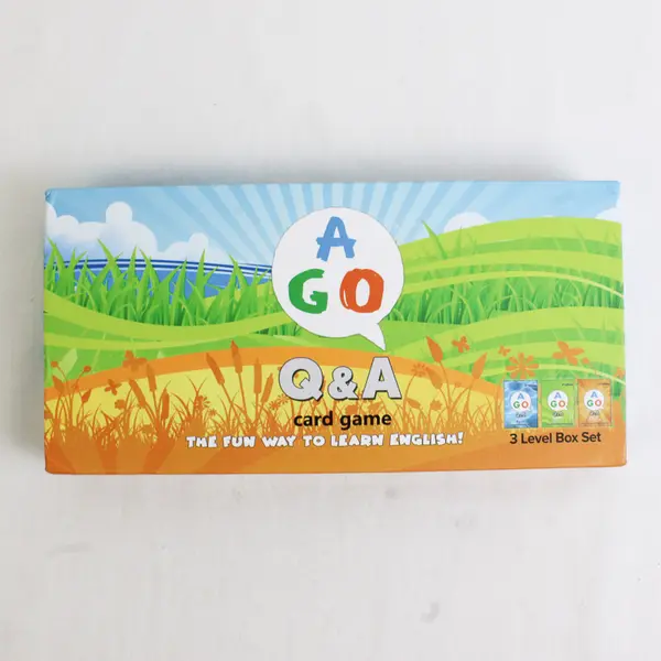 AGO Q&A Card Game for Learning English 3 Level Box Set, 2023