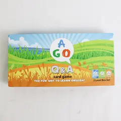 AGO Q&A Card Game for Learning English 3 Level Box Set, 2023