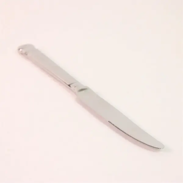 Oneida Silver Chalcis Pattern 18/10 Stainless Steel Solid Dinner Knife 9.5" Good