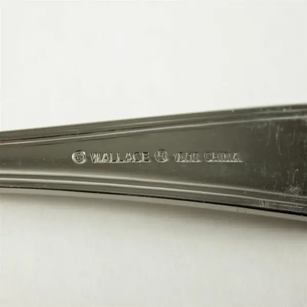 Lot of 2 Wallace Casino Stainless Serving Utensils - Meat Fork & Pie Server