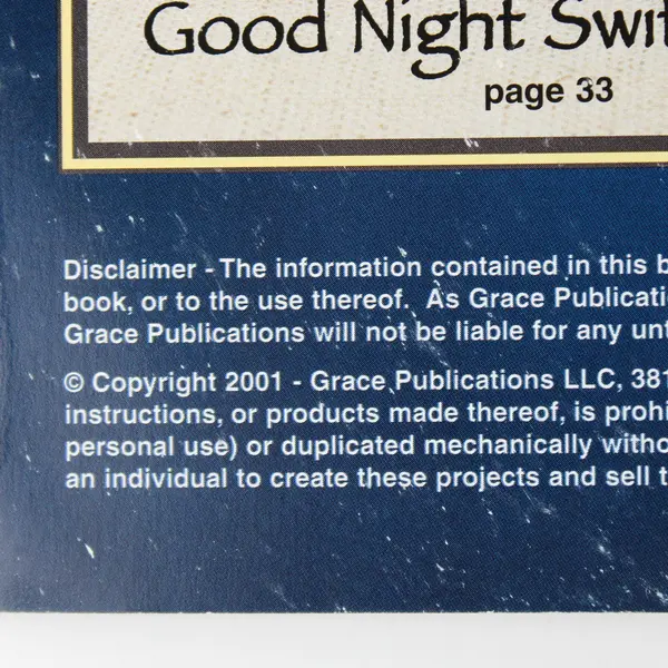 Grace Publications: Gallery Glass Lifestyles SC Craft Book, 2001 #09654