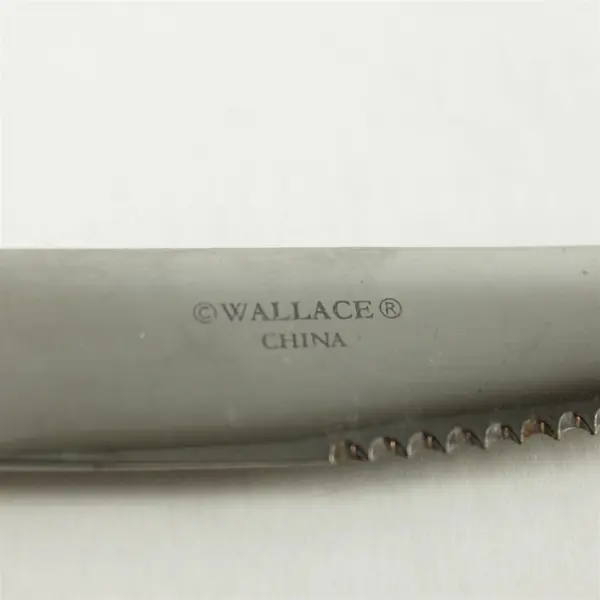 Set of 4 Wallace Casino Stainless Individual Steak Knives Hollow Handle