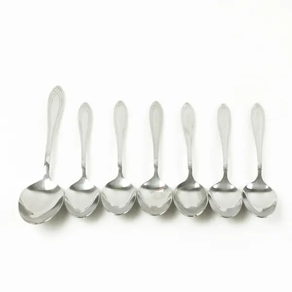 Lot of 7 Oneida Windward Stainless Tablespoon & Soup Spoons