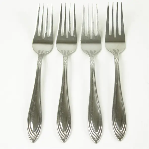 Set of 4 Oneida Windward Stainless Salad Forks