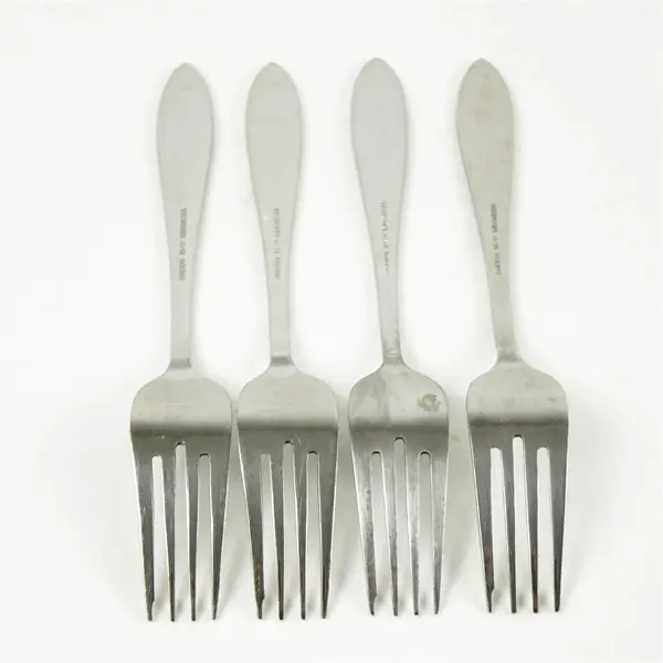 Set of 4 Oneida Windward Stainless Salad Forks