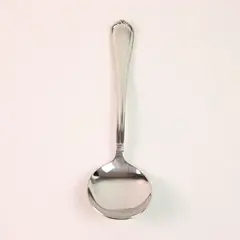 RSVP Stonegate Pattern 18/10 Stainless Round Bowl Soup Spoon 6.25" Good