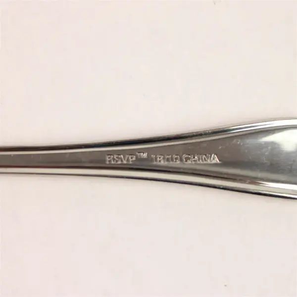 RSVP Stonegate Pattern 18/10 Stainless Round Bowl Soup Spoon 6.25" Good