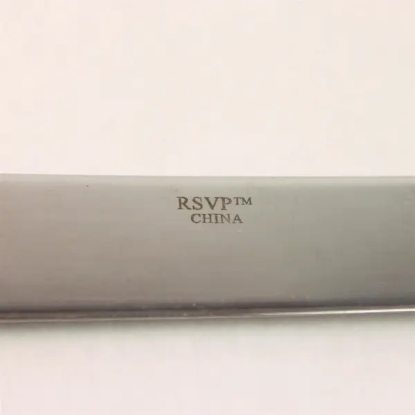 RSVP Wimberly Pattern 18/10 Stainless Large Solid Cake Knife 11.5" Good Rare HTF