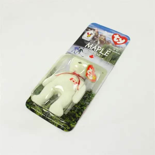 Maple The Bear Ty Teenie Beanie Baby 1999 McDonalds Charity New in Box Canada