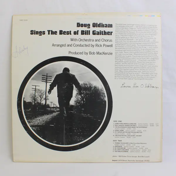 Doug Oldham Sings The Best Of Bill Gaither Vinyl LP Album