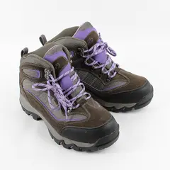 Hi-Tec Gray/Purple Skamania Mid Waterproof Hiking Boots Women's 10W