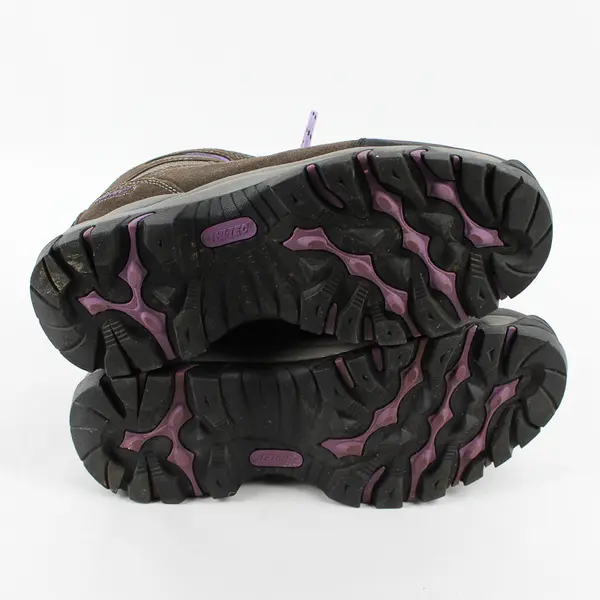 Hi-Tec Gray/Purple Skamania Mid Waterproof Hiking Boots Women's 10W