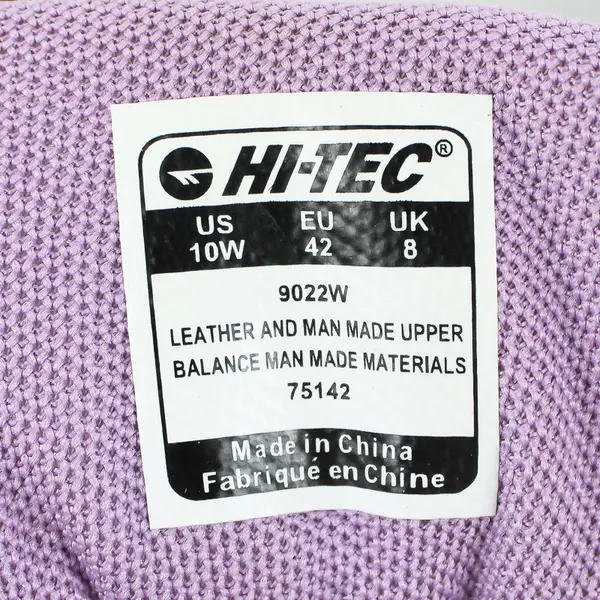 Hi-Tec Gray/Purple Skamania Mid Waterproof Hiking Boots Women's 10W