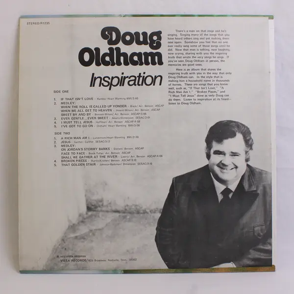Doug Oldham Inspiration R1235  Vista Records