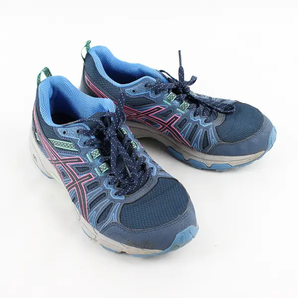 ASICS Peacoat Blue/Hot Pink Gel-Venture 7 Trail Running Shoes Women's Size 7.5