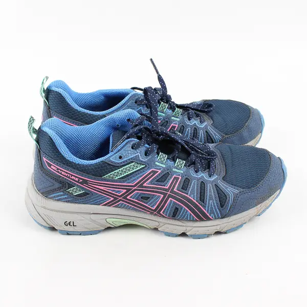 ASICS Peacoat Blue/Hot Pink Gel-Venture 7 Trail Running Shoes Women's Size 7.5
