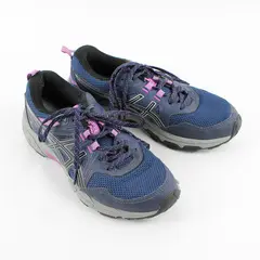 ASICS Midnight Blue/Pure Silver Gel-Venture 8 Trail Running Shoes Women's Sz 7.5
