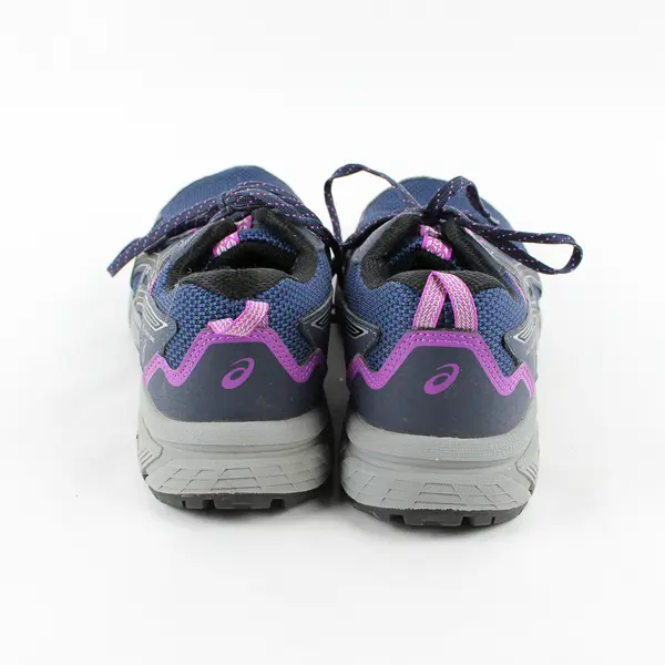ASICS Midnight Blue/Pure Silver Gel-Venture 8 Trail Running Shoes Women's Sz 7.5