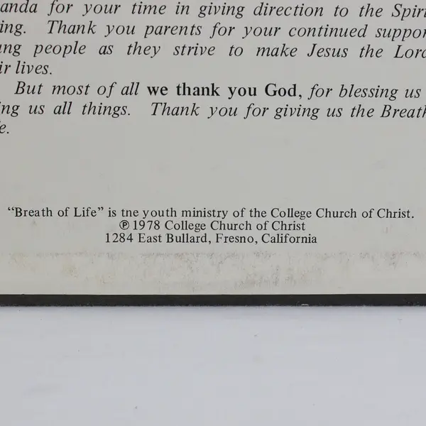 Breath Of Life 12" Vinyl Record