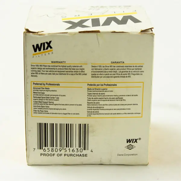 Wix 51630 Engine Oil Filter New - Fits Buick Chevy Olds Pontiac