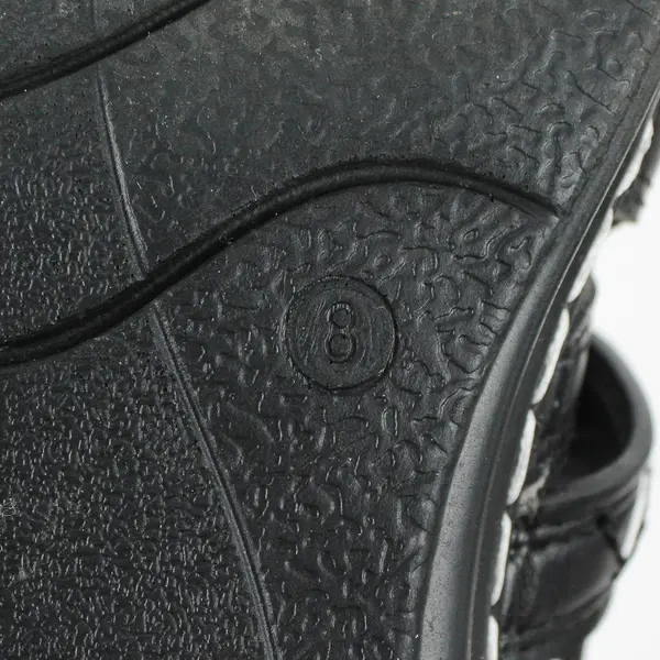 Natural Reflections Black/Beige Cami ll Wedge Sandals Silver Hardware Women's 8