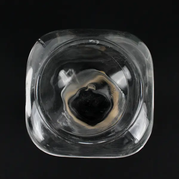 Vintage Vetri di Fidenza Clear Glass Jar Canister with Wire Bail 9.5"