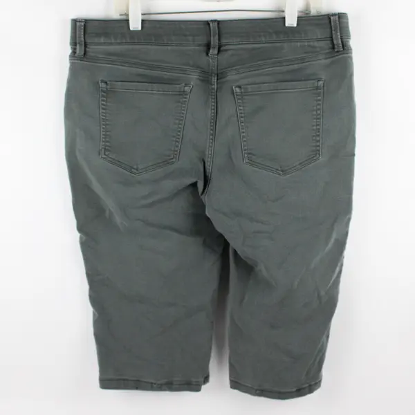 Liz Claiborne Gray Classic Slim Leg Shorts Women's Size 16