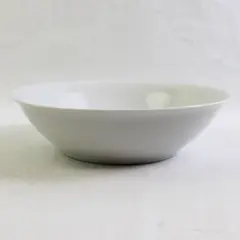 Modern White Solid White Color Large Round Ceramic Soup Bowl 9" Diameter