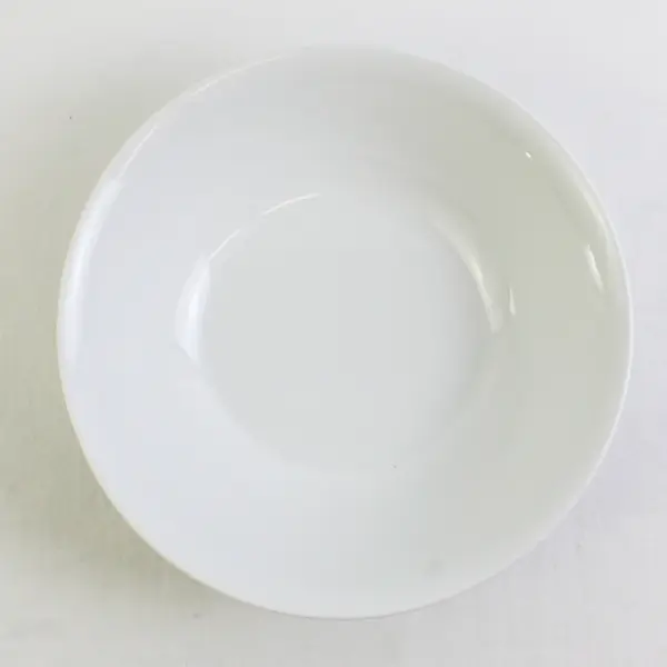 Modern White Solid White Color Large Round Ceramic Soup Bowl 9" Diameter