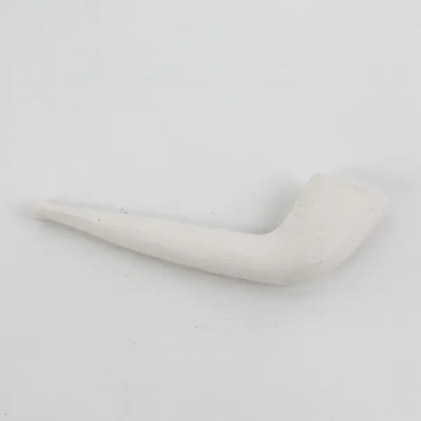 White Clay Ceramic Tobacco Smoking Pipe 5 Inches Long