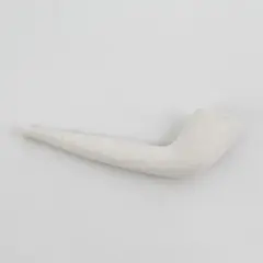 White Clay Ceramic Tobacco Smoking Pipe 5 Inches Long